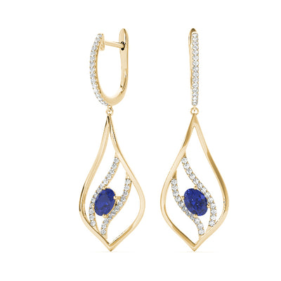 14K Yellow Gold 5/8 ct tw Fashion Diamond Earring