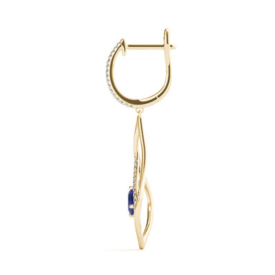 14K Yellow Gold 5/8 ct tw Fashion Diamond Earring