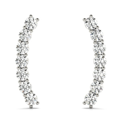 5 STONE EARRING JACKETS Complete per pair.