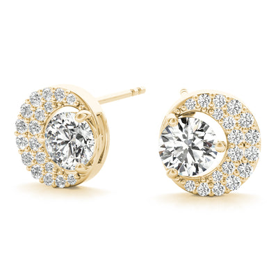 FASHION EARRINGS ROUND CENTER Complete per pair.