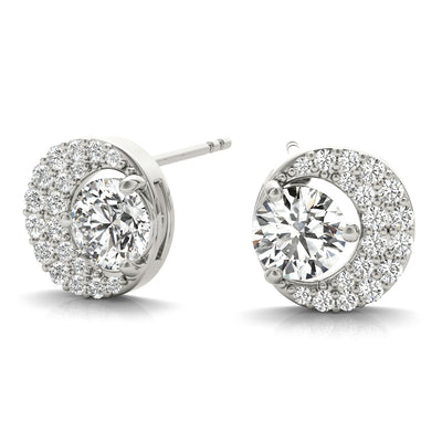 FASHION EARRINGS ROUND CENTER Complete per pair.