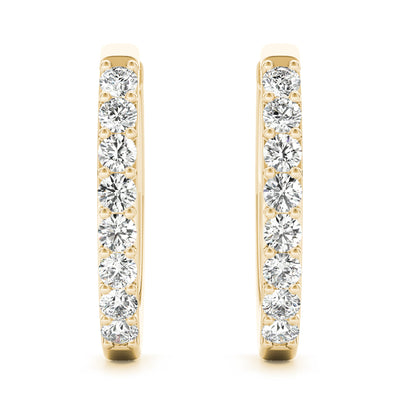 14K Yellow Gold 1/10 ct tw Fashion Diamond Earring