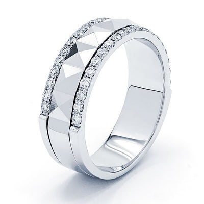 18KW .65 Cttw Fashion Diamond Ring