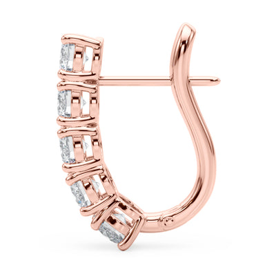 EARRINGS WITH OMEGA BACKS Complete per pair.