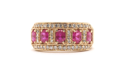 14KY Ruby and Diamond Ring