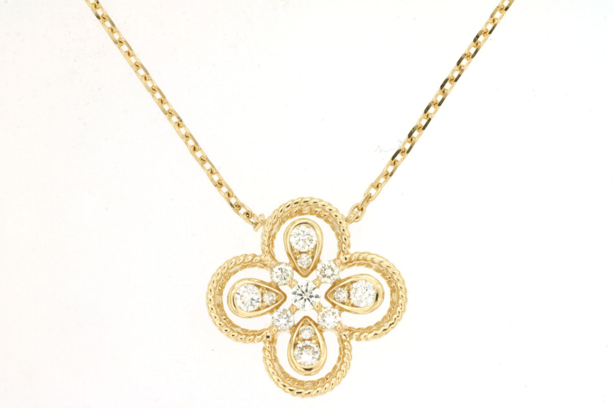 14KY .26 CTTW DIAMOND NECKLACE, G-SI1