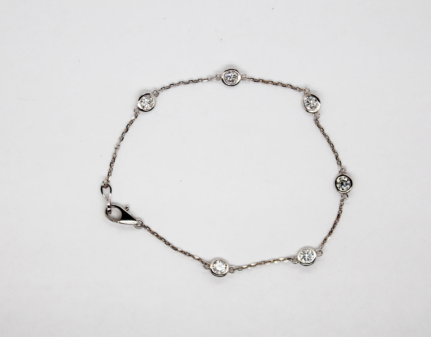 14KW 1.20 Cttw Diamonds By the Yard Bracelet