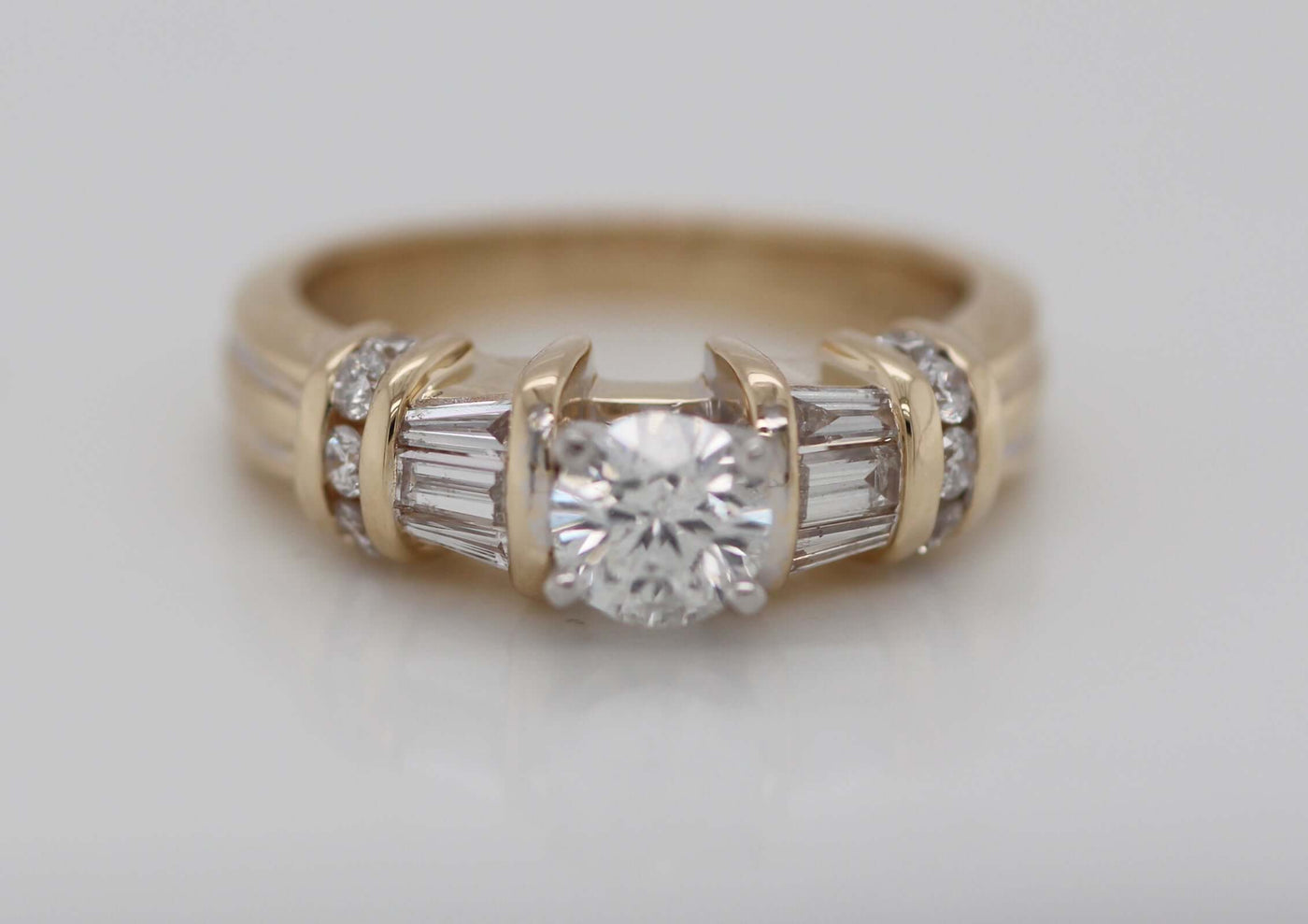 14KY 1.15 Cttw Diamond Engagement Ring image