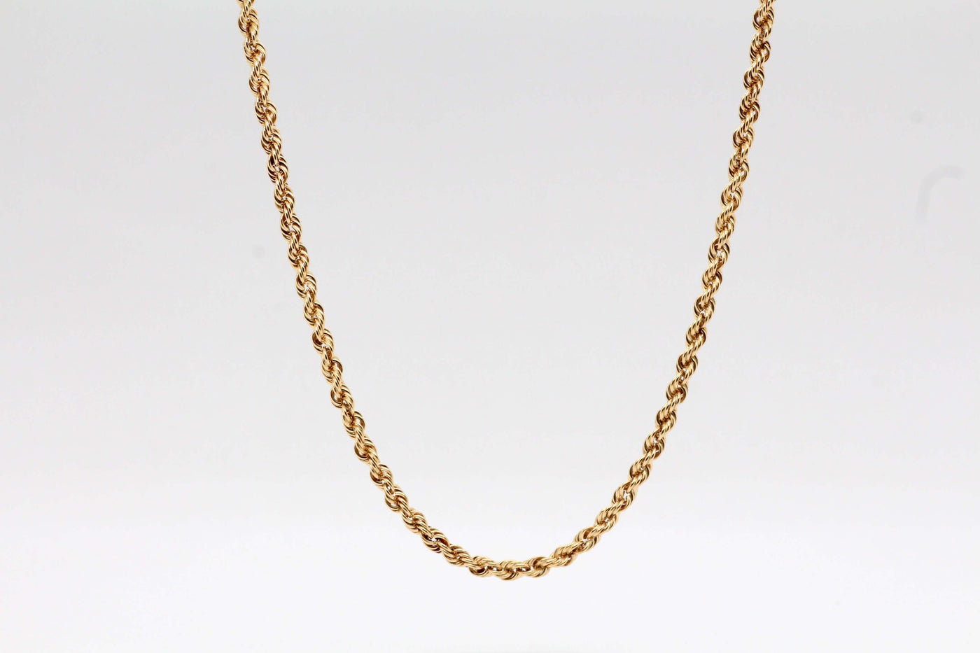 14KY 22" 2.5 mm Rope Chain