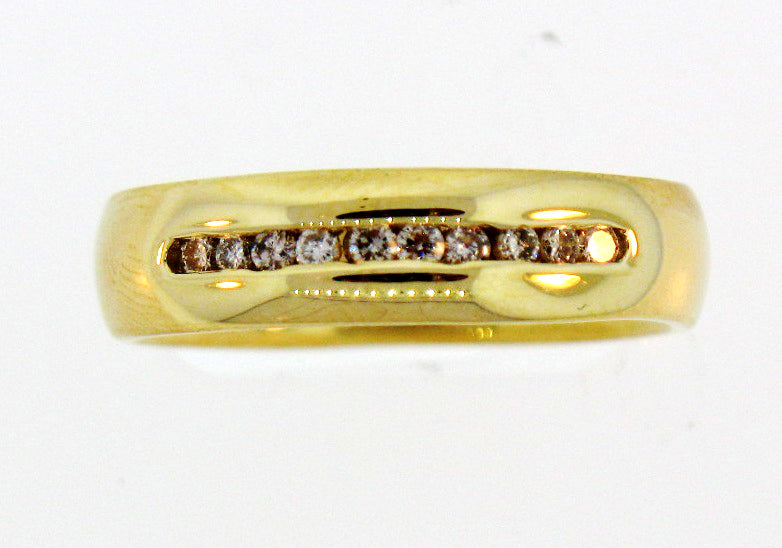 14K .5CTTW DIAMOND CHANNEL WEDDING BAND