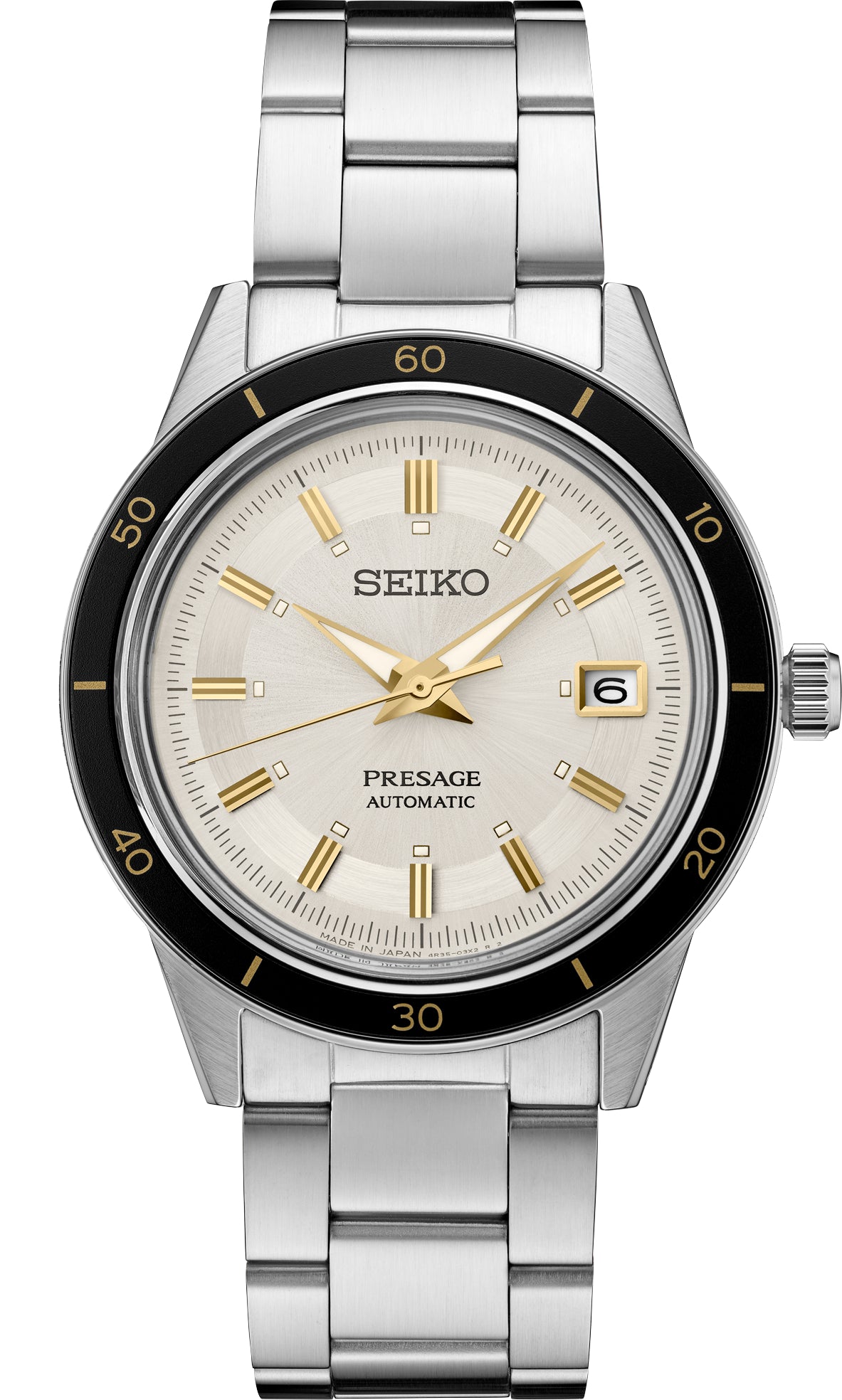 Gents Seiko SRPG03 Presage Stainless Steel Automatic Blush/Cream Dial