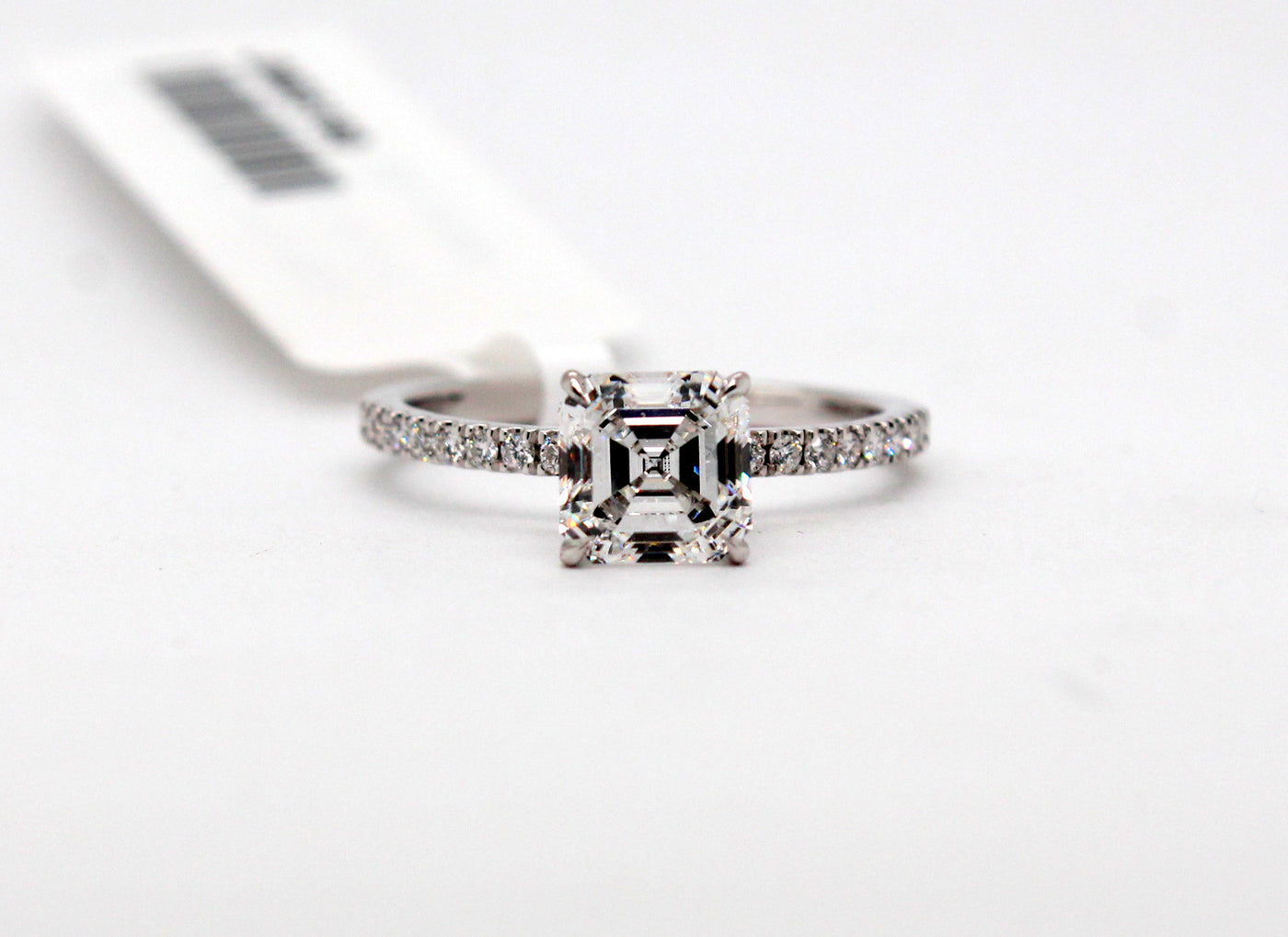 14KW 1.83 Cttw Lab Grown Diamond Hidden Halo Engagement Ring