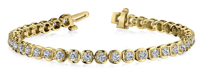 14KY 3.75 CTTW DIAMOND BRACELET HI-SI2