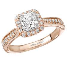 18K Rose Gold .32ctw Engagement Setting