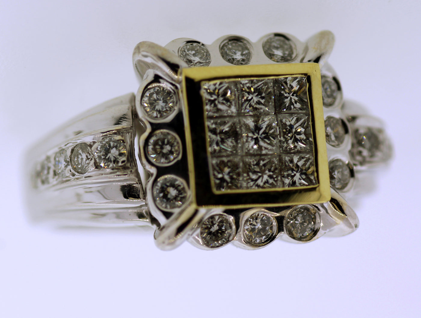 14KTT 1 CTTW DIA FASHION RING