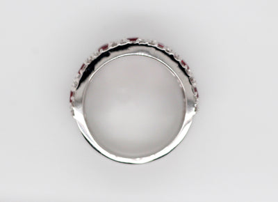 14KW 2.52 CTTW RUBY AND DIAMOND FASHION RING 1.06 CTTW H-SI1