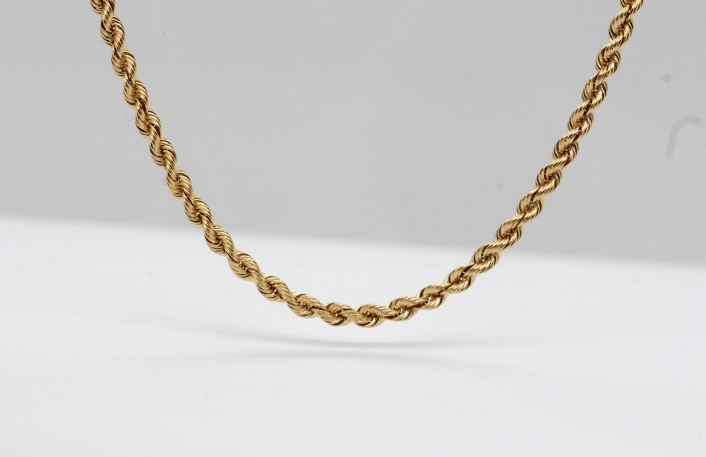 14KY 24" 2mm Rope Chain