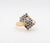Estate 14KY 1.04 Cttw Diamond Waterfall Ring H-Si1