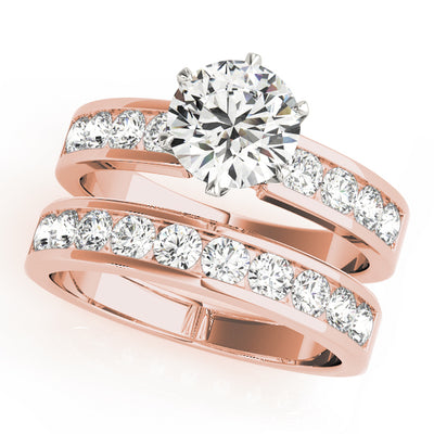 ENGAGEMENT RINGS SINGLE ROW CHANNEL SET
