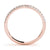 14K Rose Gold 1/5 ct tw Pave Diamond Wedding Ring