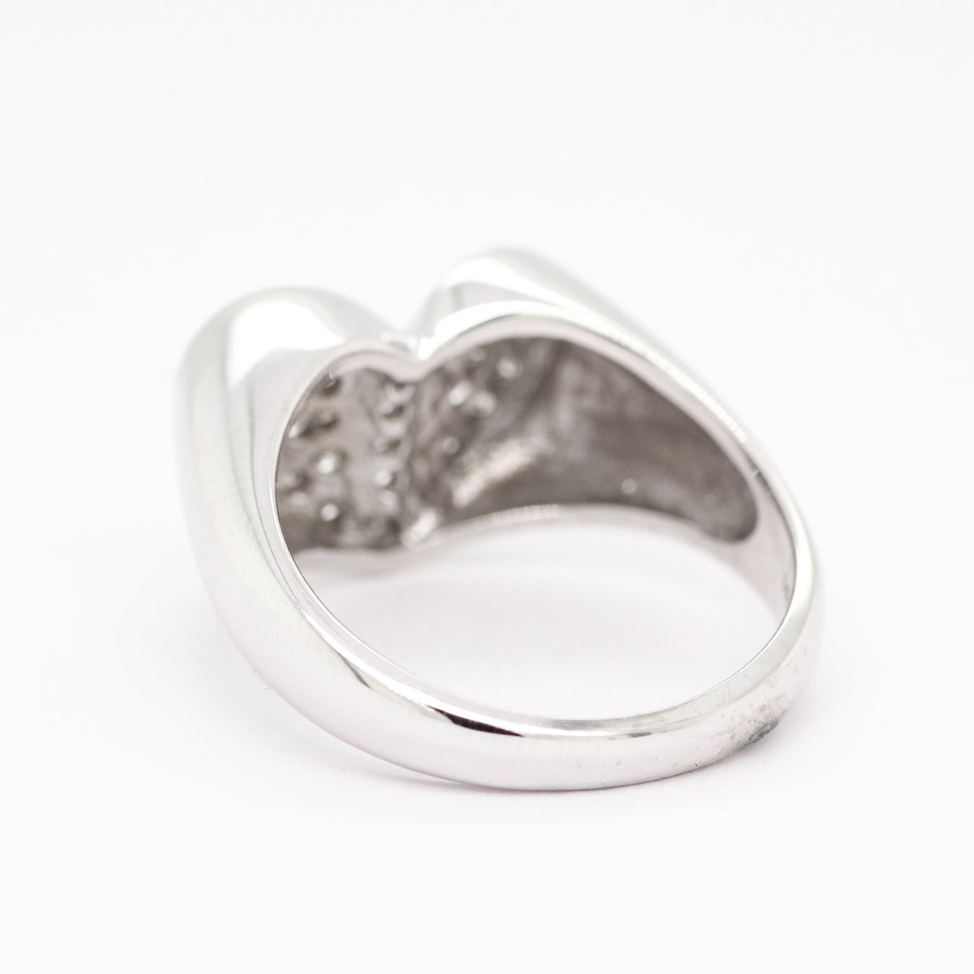 14KW .35 CTTW DIAMOND HEART RING H-SI1