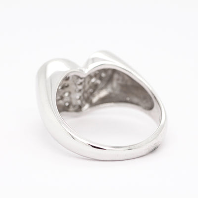14KW .35 CTTW DIAMOND HEART RING H-SI1