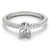 PAVE ENGAGEMENT RING WITH OVAL CENTER