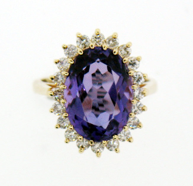 14K AMY & DIA RING 1CTDW