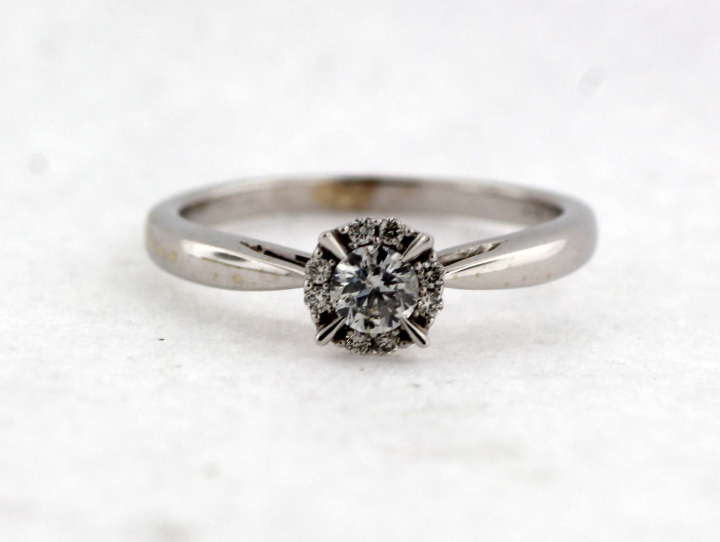 14KW .50 Cttw Cluster Engagement Ring HI-SI3