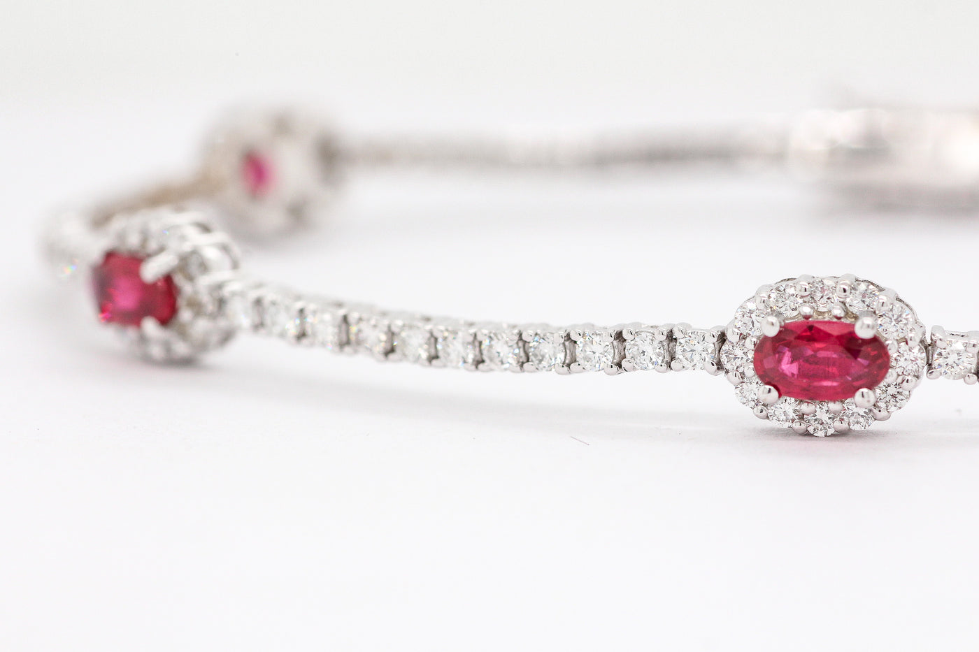 18KW Ruby and Diamond Bracelet