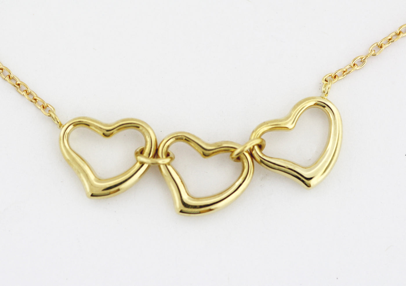 ESTATE 18KY 3 HEART NECKLACE