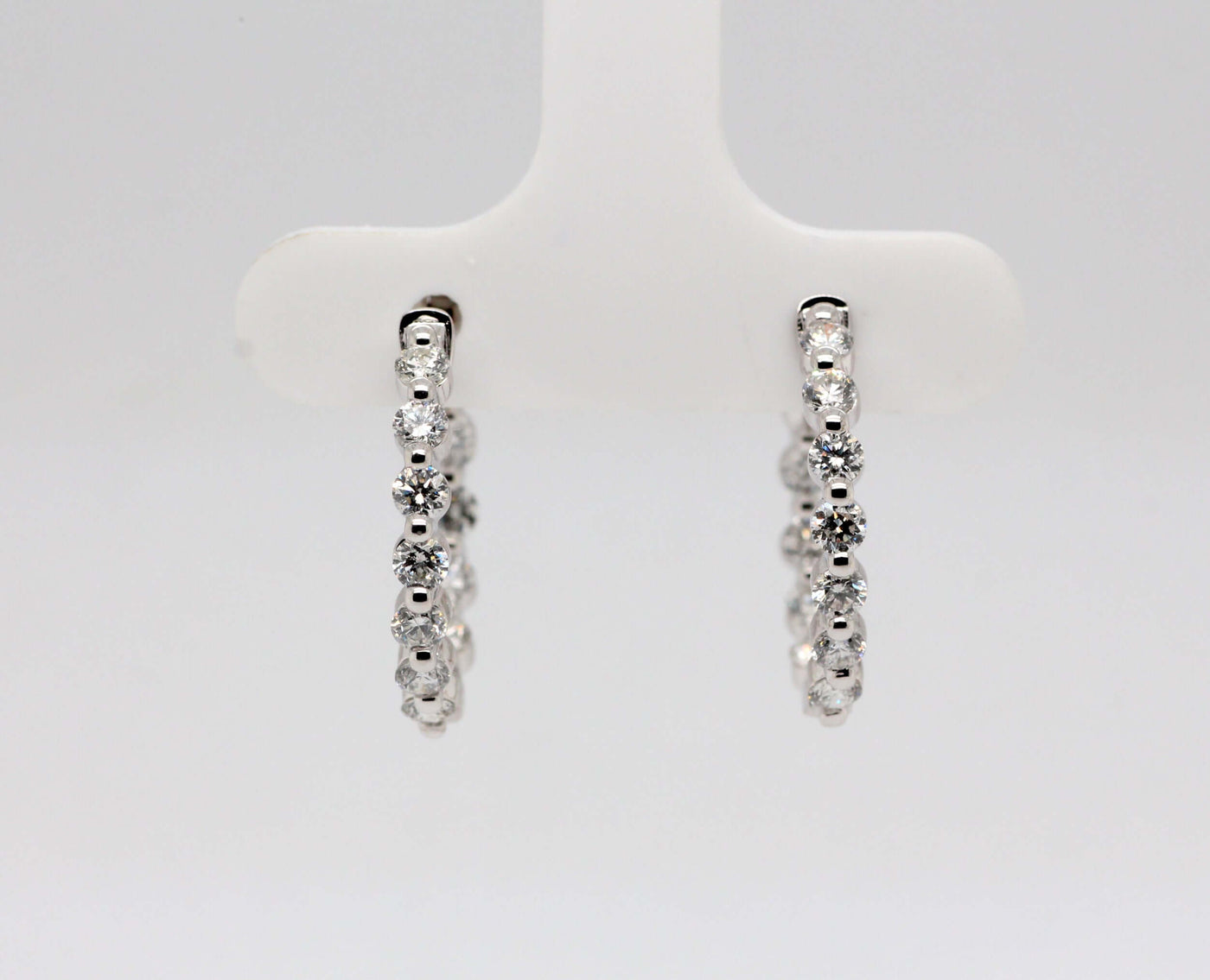 14KW 1.13 Cttw Diamond Earrings H-SI2
