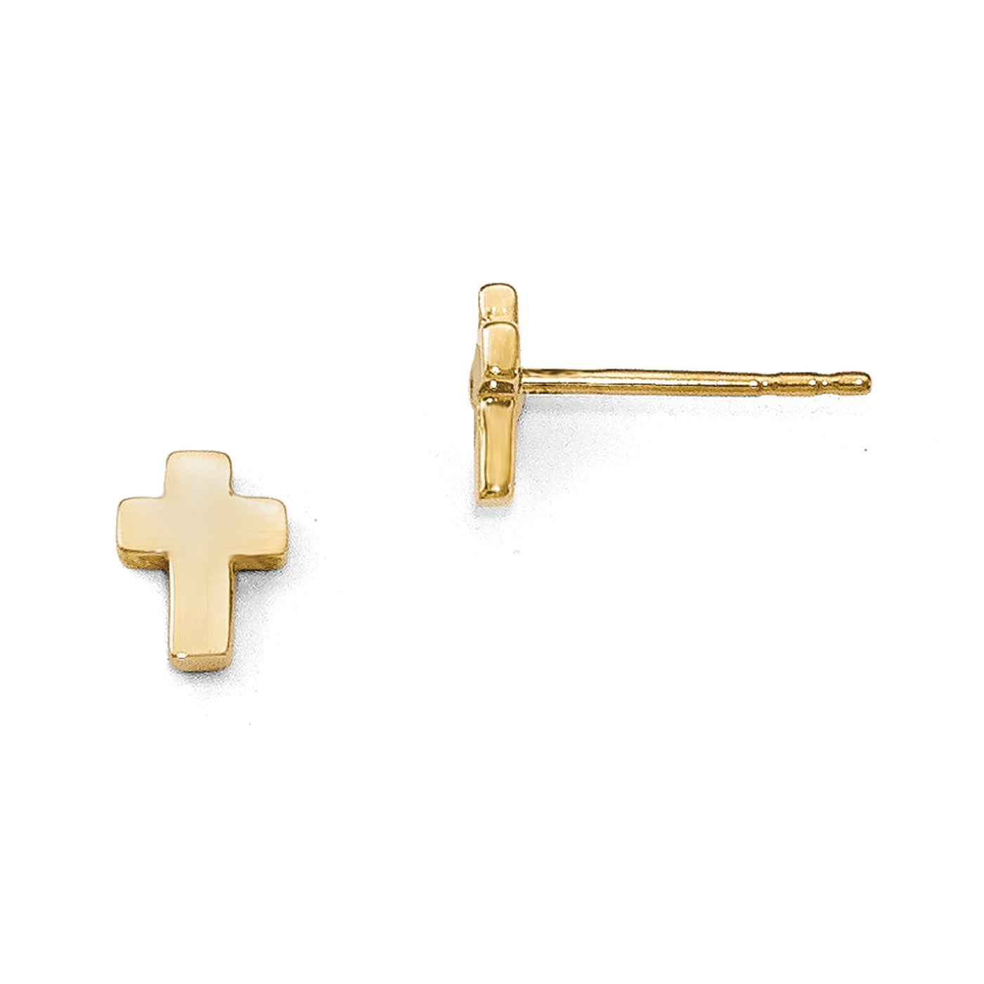 14KY POLISHED CROSS POST EARRINGS
LE1103