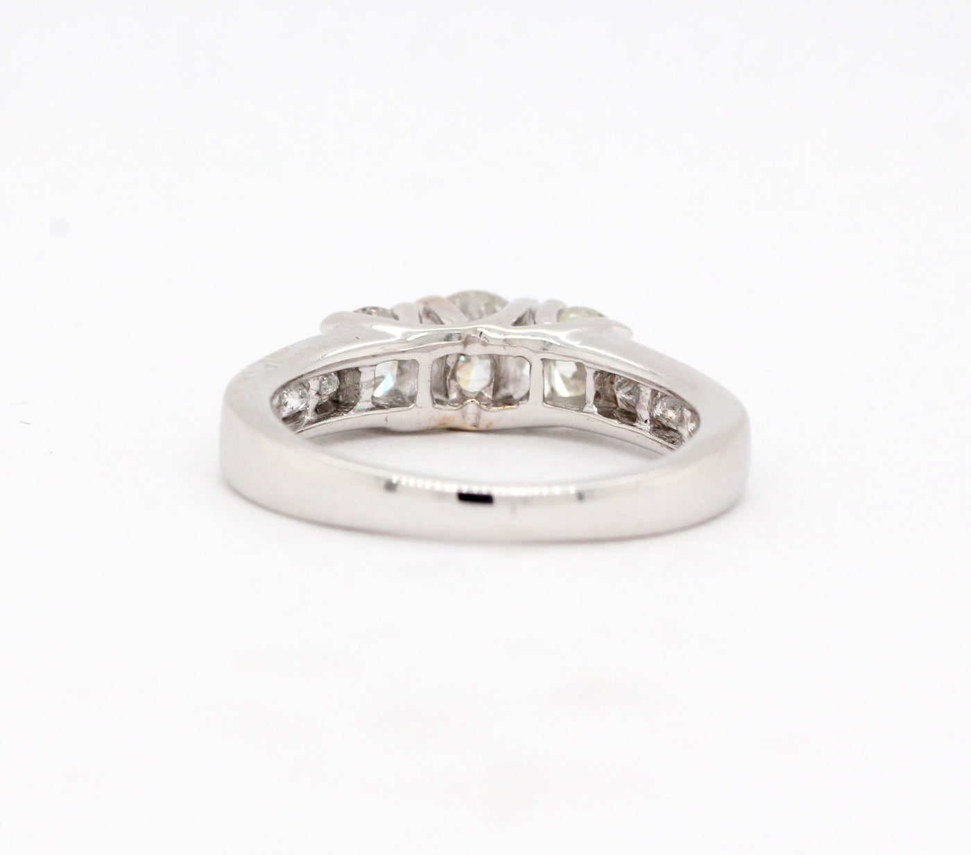 14KW 1.23 Cttw Diamond 3 Stone Ring