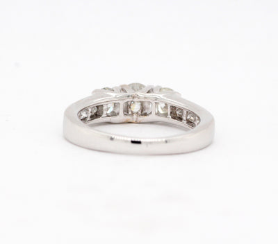 14KW 1.23 Cttw Diamond 3 Stone Ring