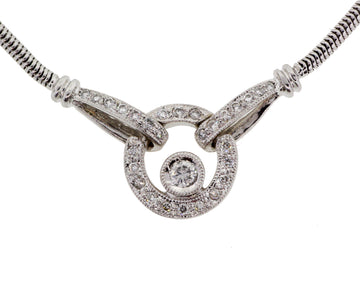 18KW .33CTTW DIAMOND NECKLACE