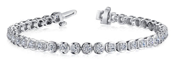 14KY 3.75 CTTW DIAMOND BRACELET HI-SI2