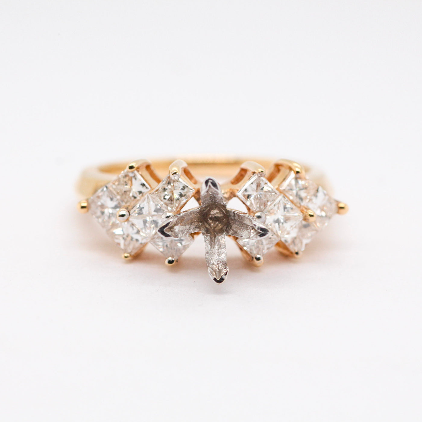 14KY 1CTTW DIAMOND SEMI-MOUNT RING