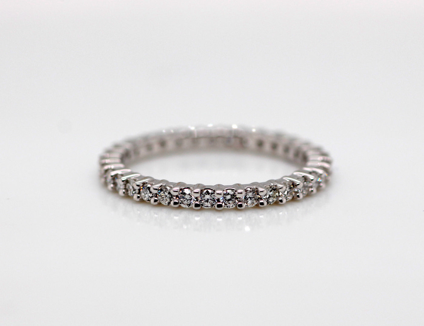 18KW .42 CTTW DIAMOND ETERNITY BAND G-VS2