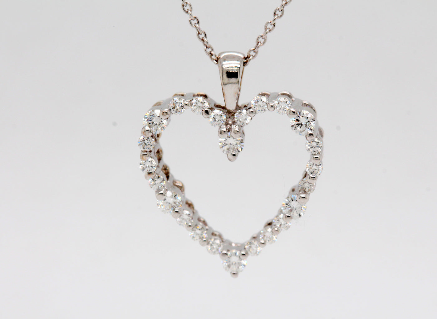 14KW .50 Cttw Diamond Heart Pendant