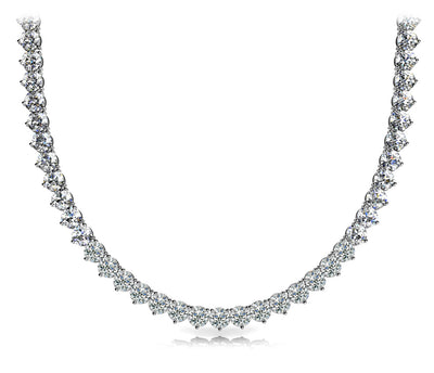 Platinum 10 1/3 ct tw Fashion Diamond Necklace