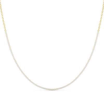 18K Yellow Gold 3 5/8 ct tw New Style Diamond Necklace