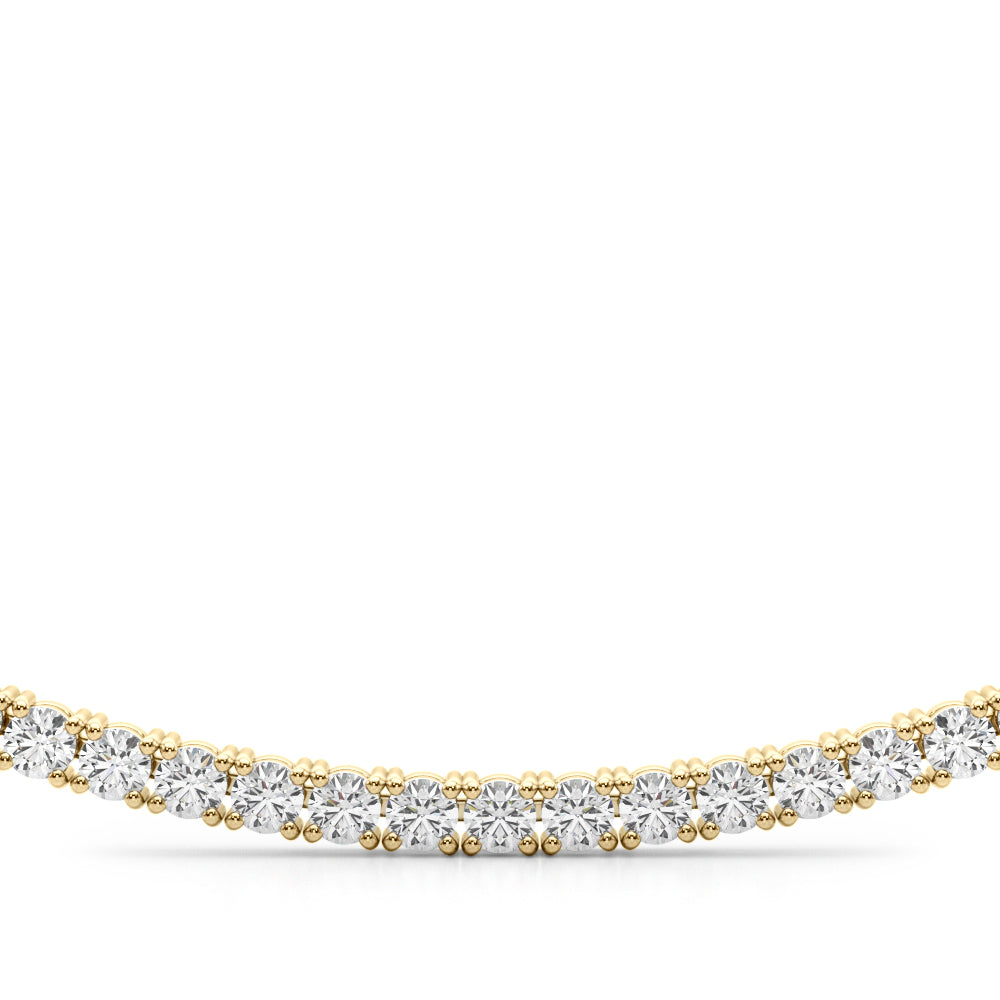 18K Yellow Gold 3 5/8 ct tw New Style Diamond Necklace