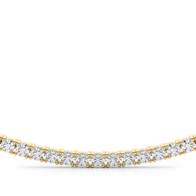 18K Yellow Gold 3 5/8 ct tw New Style Diamond Necklace