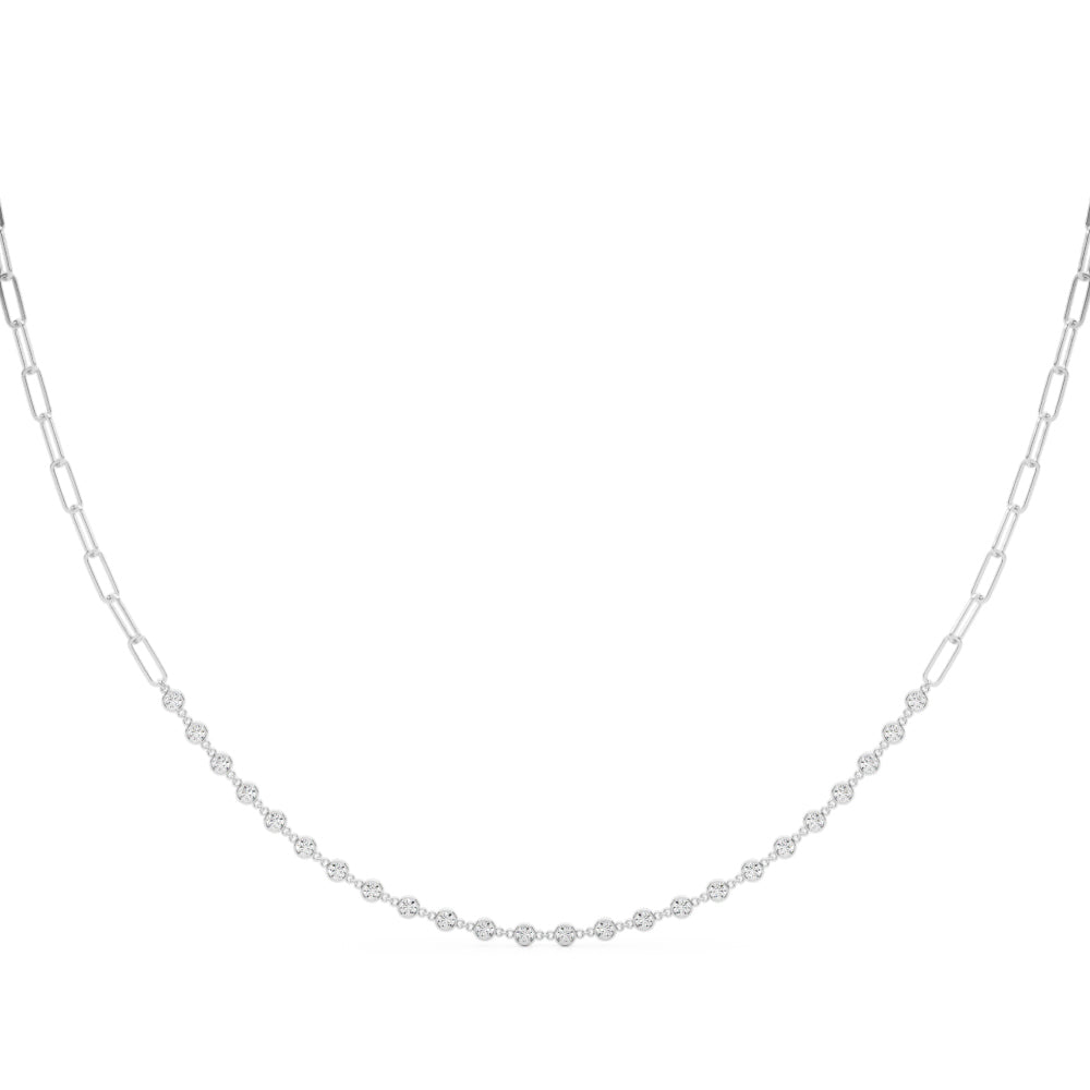 14K White Gold 7/8 ct tw New Style Diamond Necklace