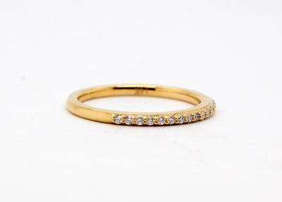 14KY .12 Cttw Diamond wedding Band, H-SI2