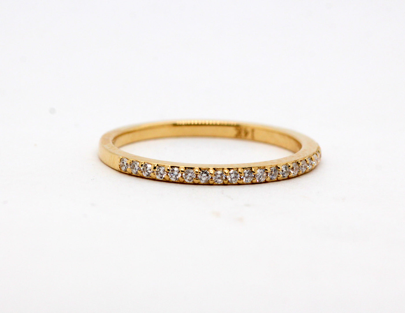 14KY .16 Cttw Diamond wedding Band, H-SI2
