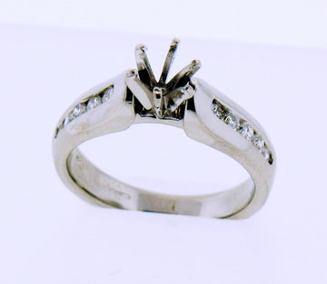 PLATINUM 1/3CTTW DIAMOND BRIDAL SEMI MOUNT