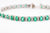 14KW 5.92 CTTW Emerald And Diamond Bracelet