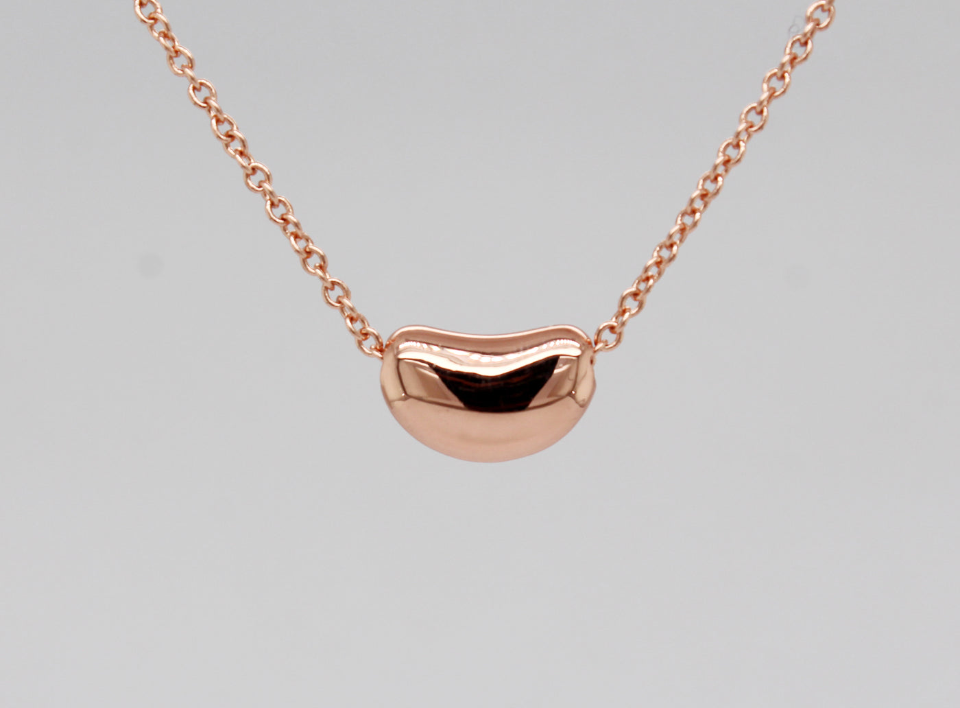 Tiffany and Co. 18KR Bean Necklace